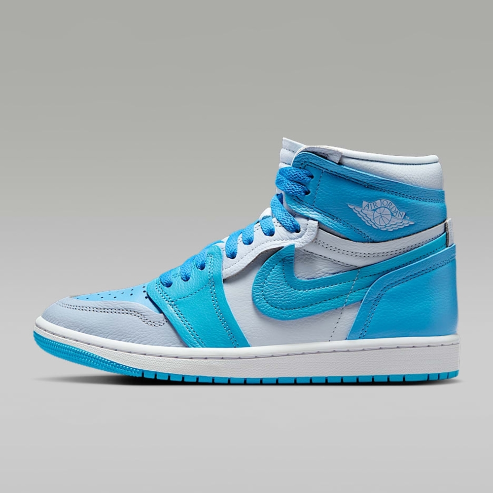 University Blue And White Air Jordan 1's